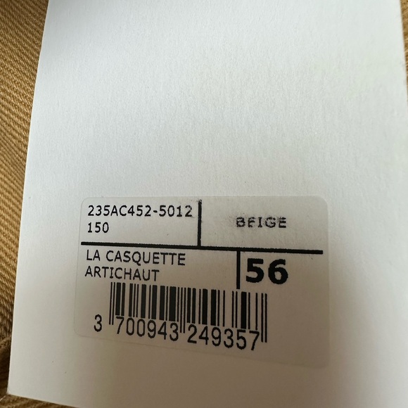 NWT Jacquemus Camel Frayed Edge Cap - Picture 5 of 6